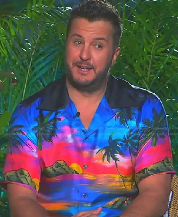 American Idol Luke Bryan Hawaiian Cotton Shirt