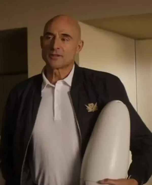 Atlas 2024 Mark Strong Black Bomber Jacket