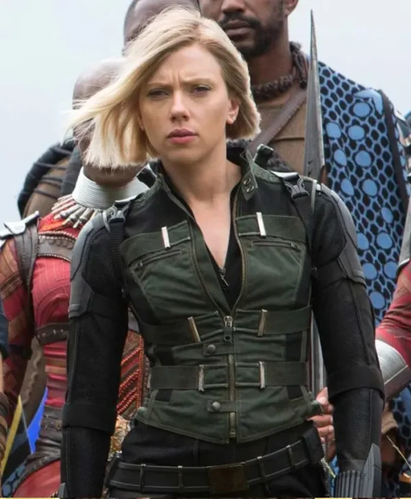 Avengers Infinity War Black Widow Green Vest