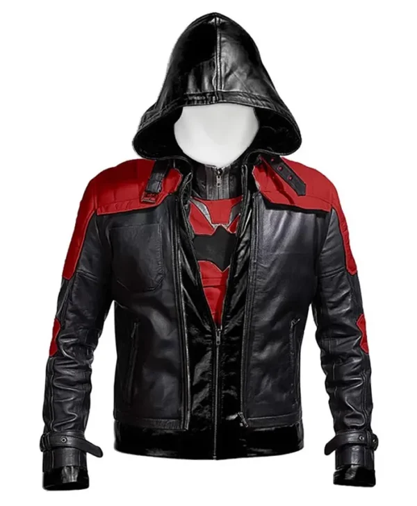 Batman Arkham Knight Leather Black Jacket