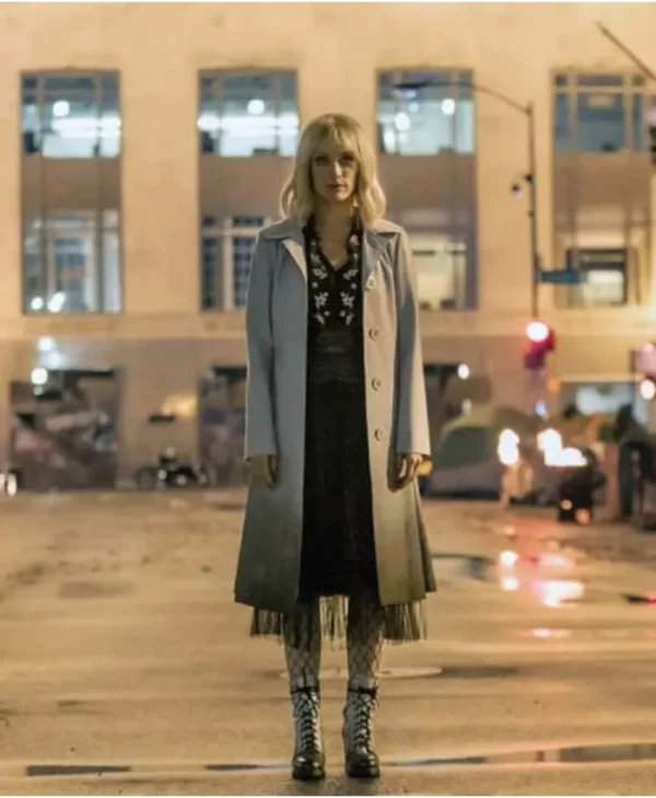 Batwoman Alice Trench Wool Blue Coat