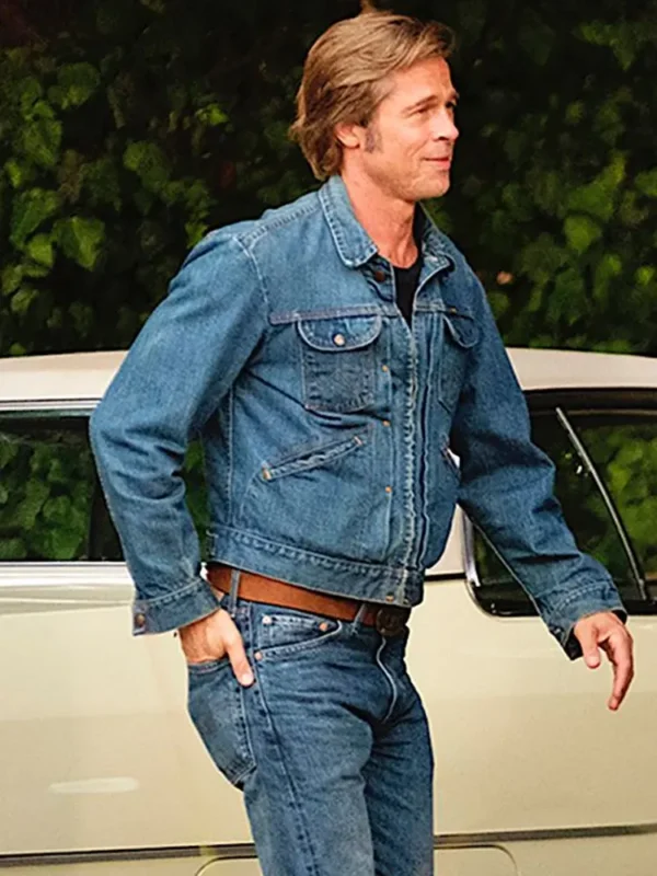 Brad Pitt Once Upon A Time In Hollywood Trucker Denim Jacket