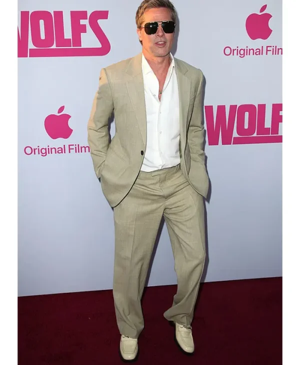 Brad Pitt The Red Carpet Tan Suit