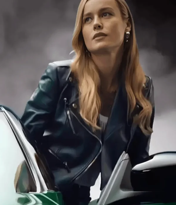 Brie-Larson-Black-Bomber-Jacket