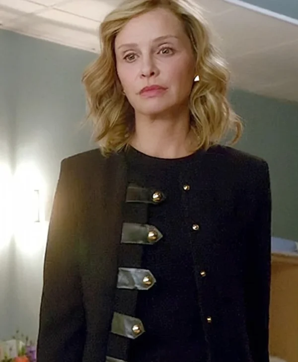 Calista Flockhart Supergirl S02 Black Leather Jacket