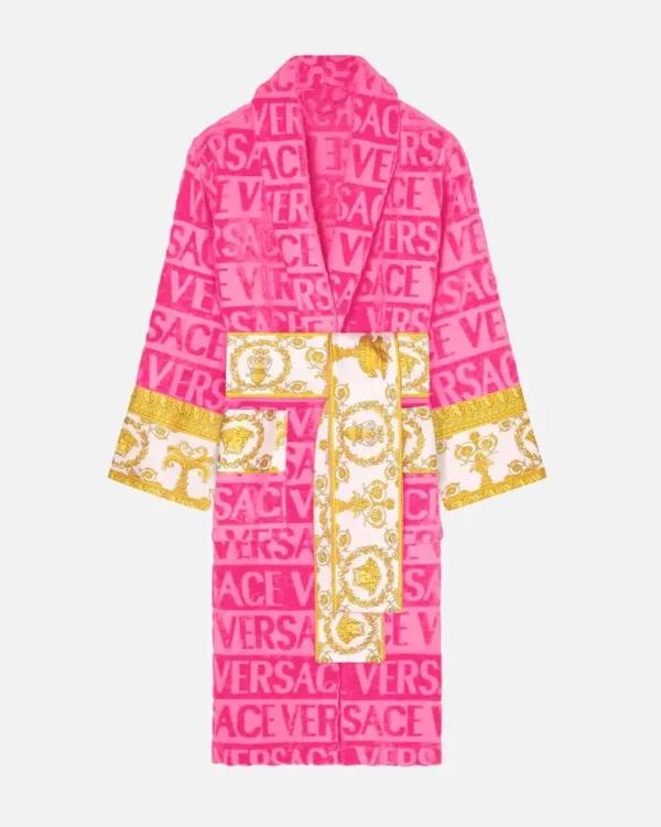 Casual Soft Pink Versace Robe