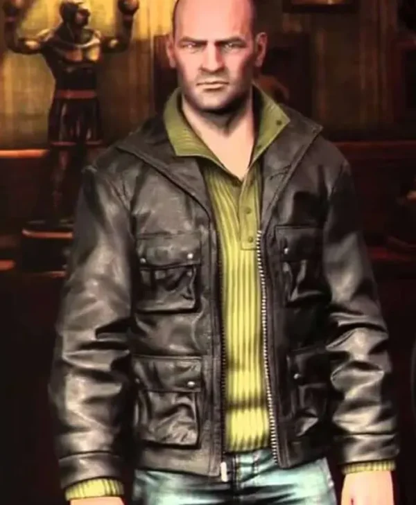 Charlie Cutter Uncharted 4 Brown Leather Jacket