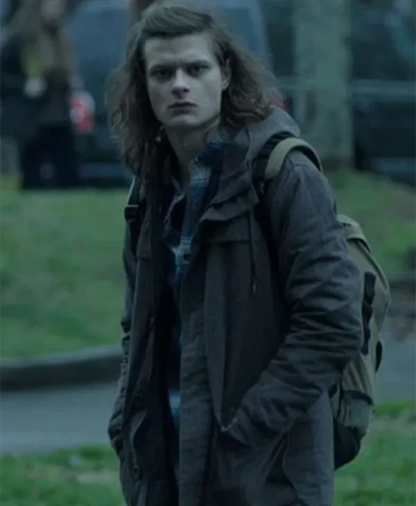 Charlie Tahan Ozark S02 Cotton Hooded Grey Jacket