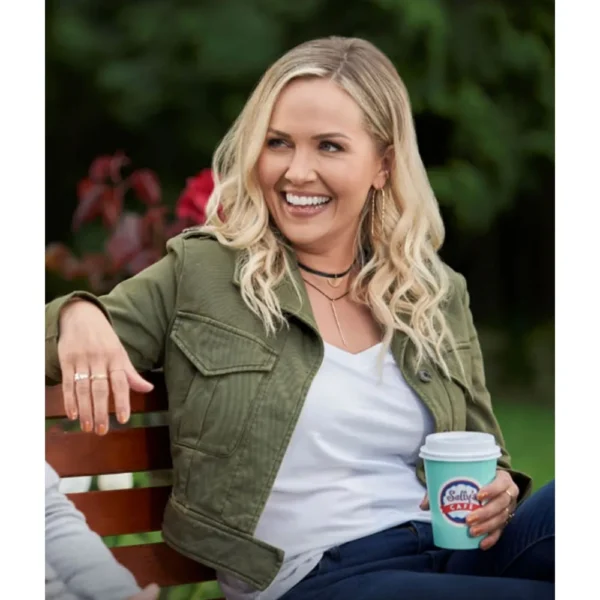 Chesapeake Shores Emilie Ullerup Green Cropped Jacket