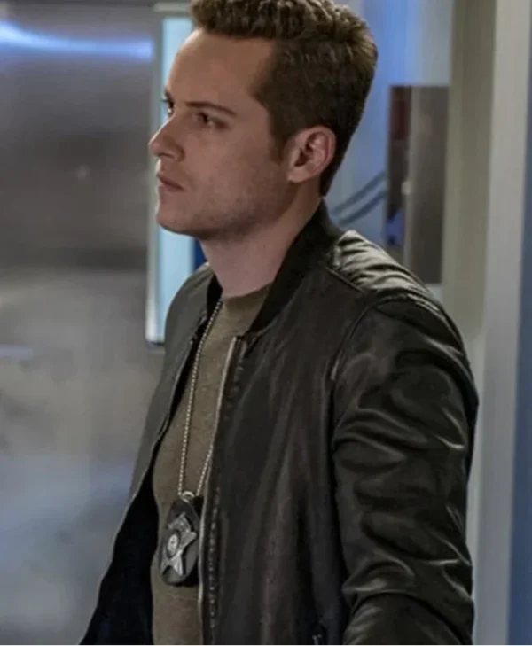 Chicago P.D Jay Halstead Bomber Black Leather Jacket