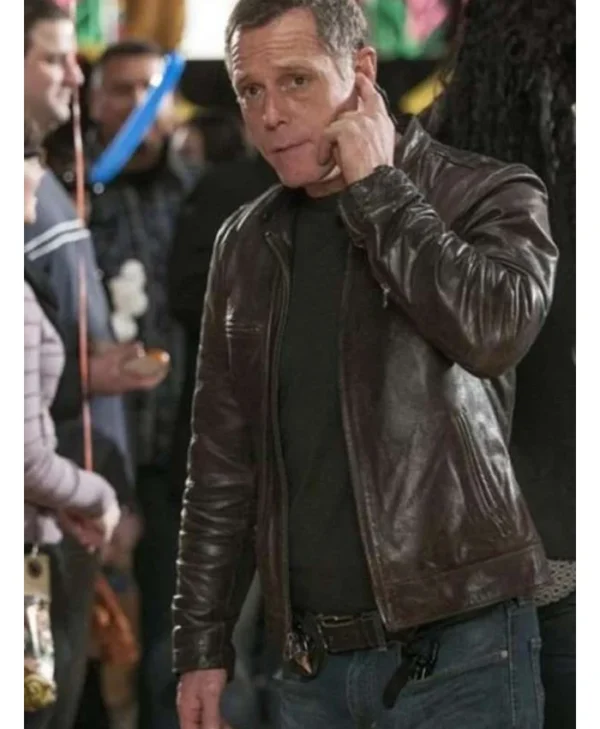 Chicago P.D. Hank Voight Leather Brown Real Jacket