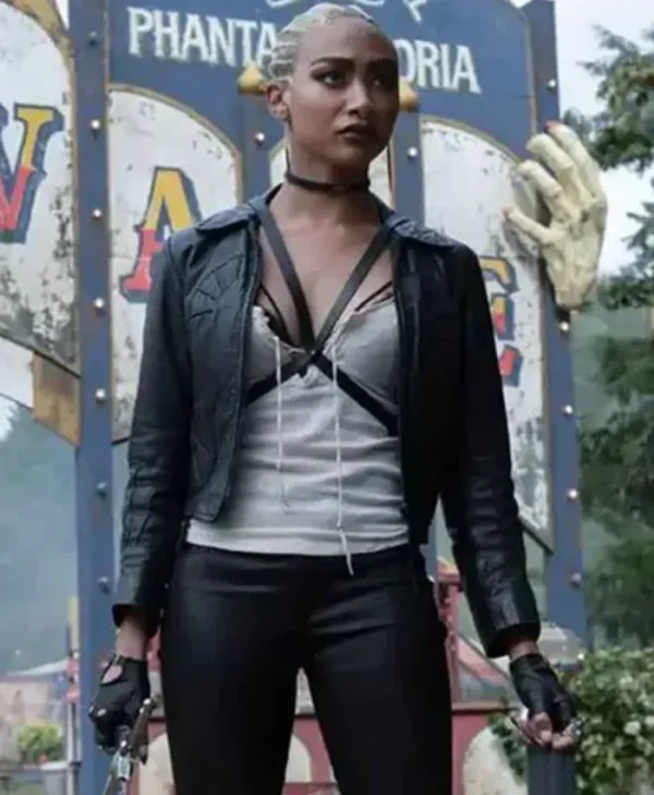 Chilling Adventures of Sabrina Tati Gabrielle Black Leather Jacket