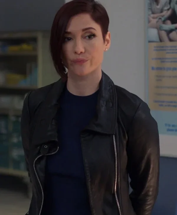 Chyler Leigh Supergirl Leather Black Jacket