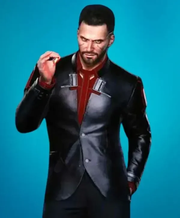 Cyberpunk 2077 Male Nomad V Black Cotton Blazer