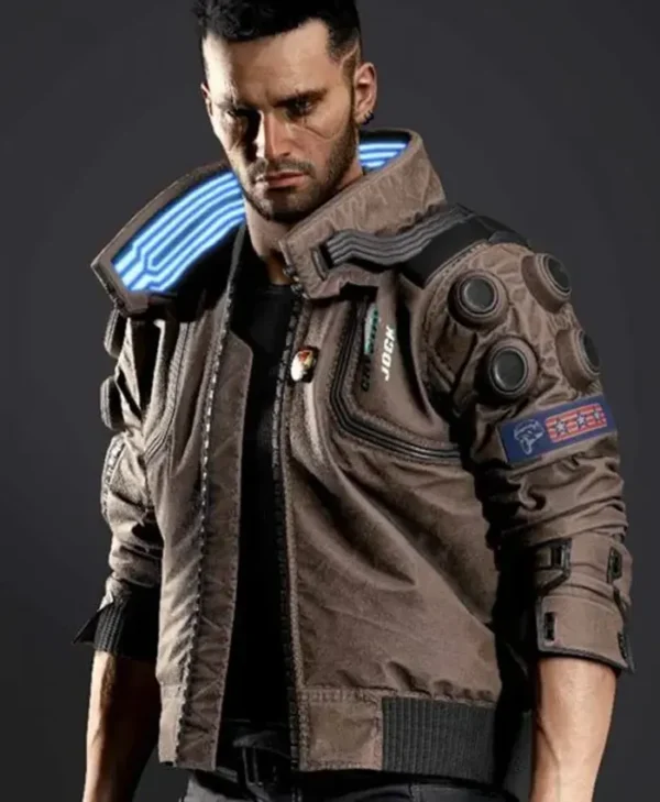 Cyberpunk 2077 V Samurai Leather Bomber Jacket