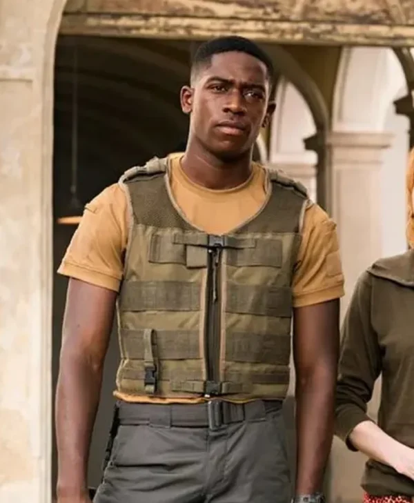 Damson Idris Outside The Wire Olive Green Tactical Vest