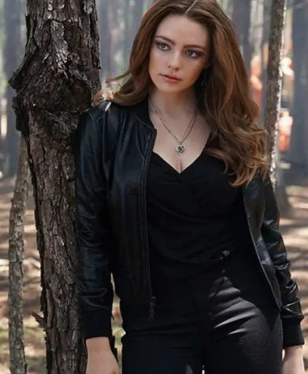 Danielle Rose Russell The Originals Black Leather Jacket