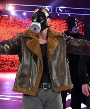 Dean Ambrose Aviator B3 Shearling Leather Jacket