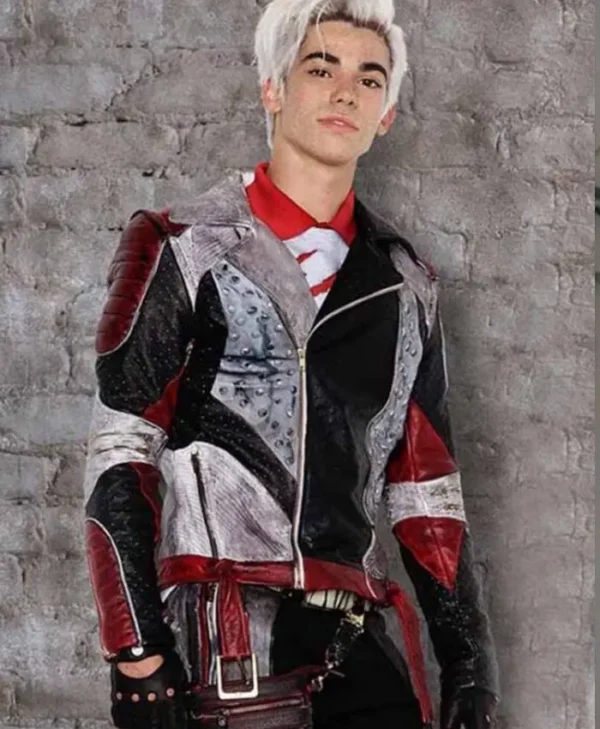 Descendants 2 Carlos Distressed Leather Jacket