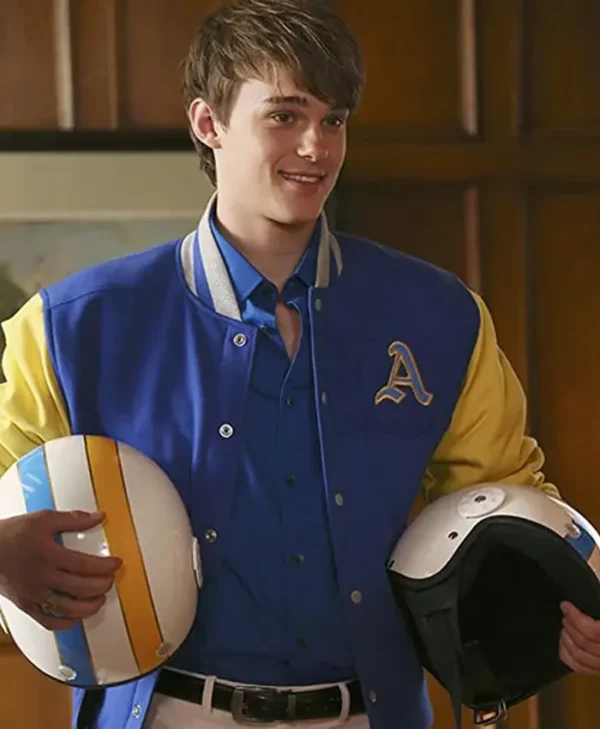 Descendants Prince Ben Bomber Letterman Wool Jacket