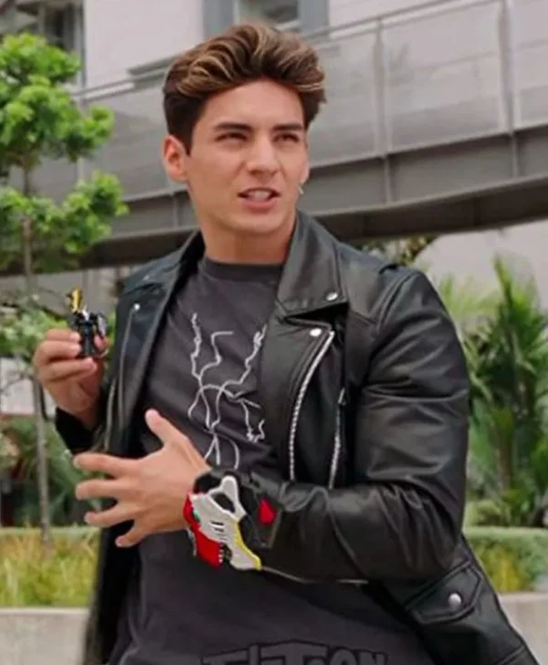 Dino Fury Power Rangers Chance Perez Real Leather Jacket