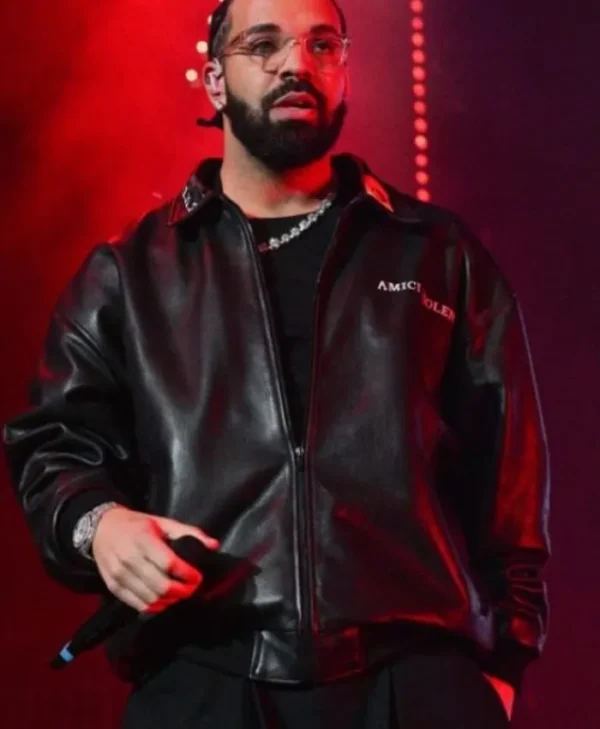 Drake Amici Violente Black Bomber Jacket