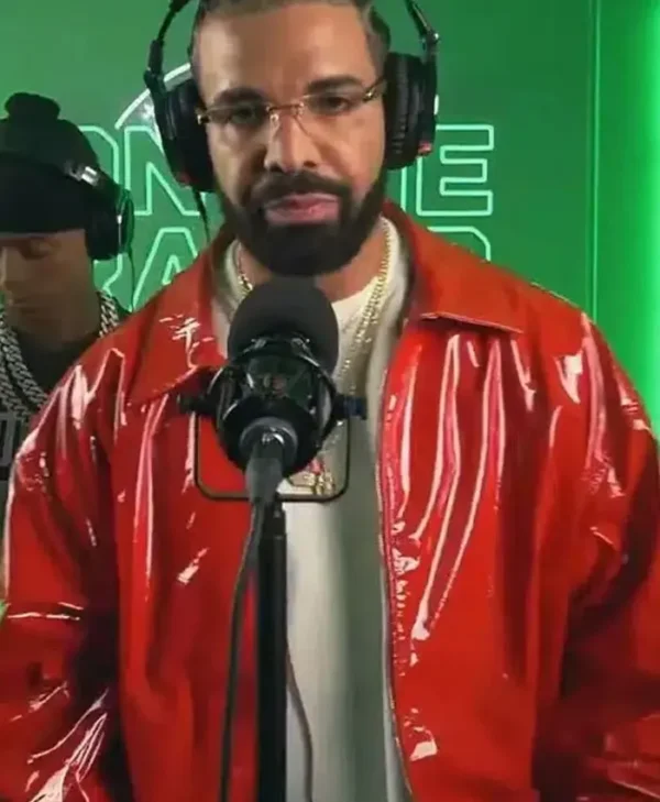 Drake On The Radar Leather Red Jacket