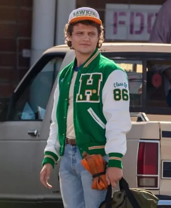 Eddie Munson Stranger Things Letterman Fleece Jacket