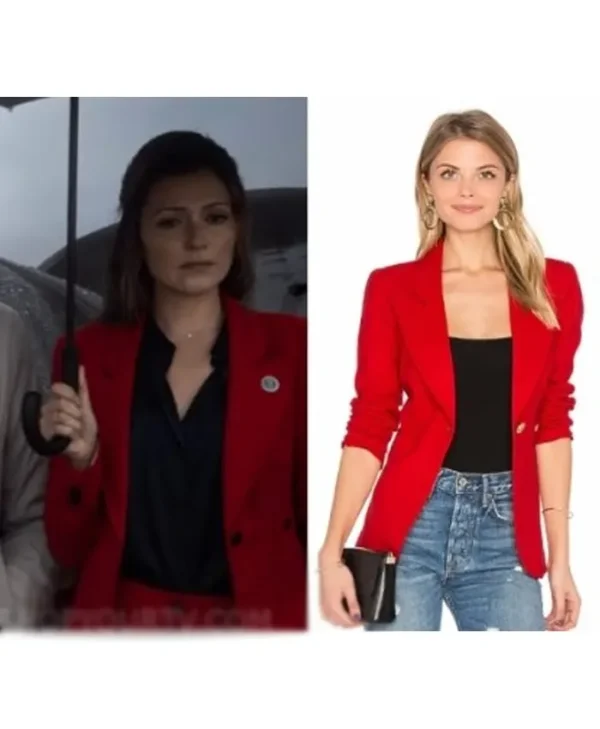 Emily Rhodes Designated Survivor S3 E2 Red Blazer