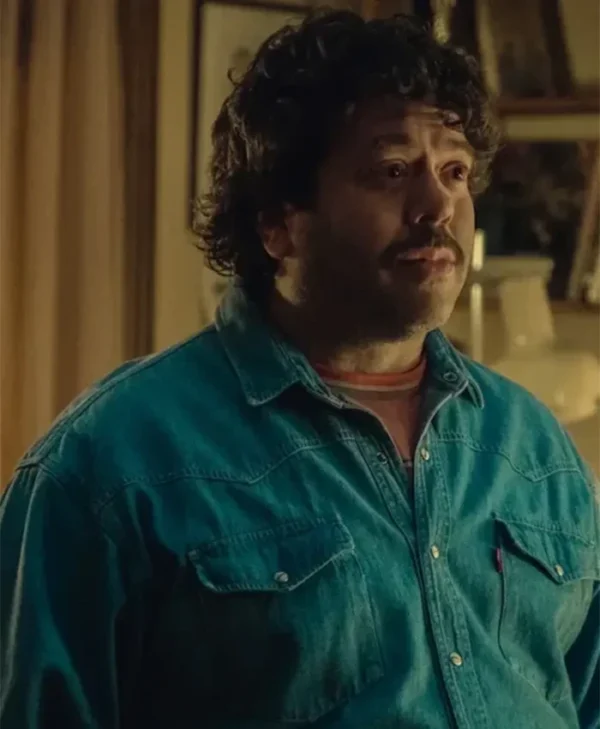 Eric 2024 Dan Fogler Blue Denim Jacket