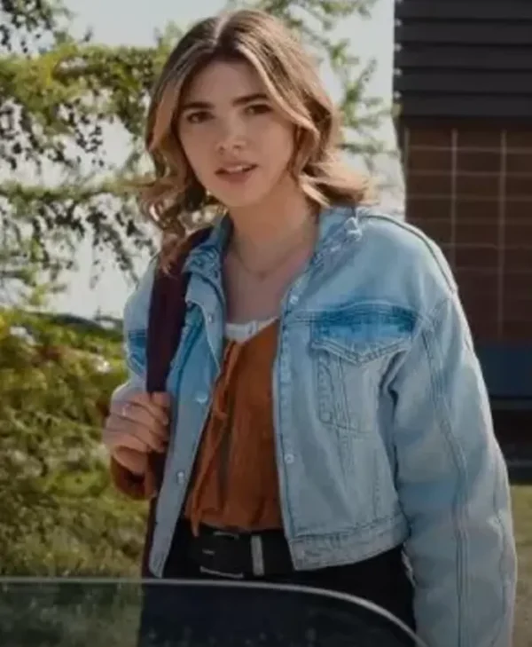 Erin My Life With The Walter Boys S01 Crop Denim Jacket