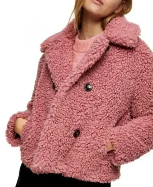 Faith Newman The Young and The Restless Pink Sherpa Jacket