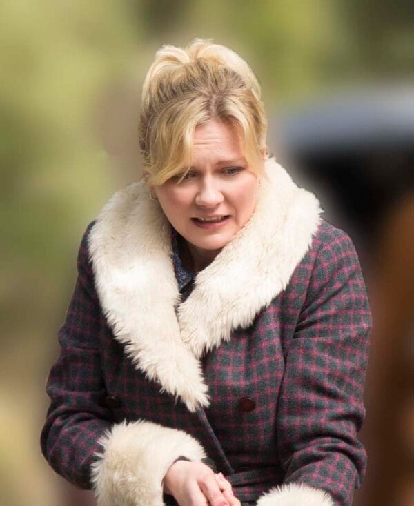 Fargo Kirsten Dunst Wool-Blend Fur Collar Coat