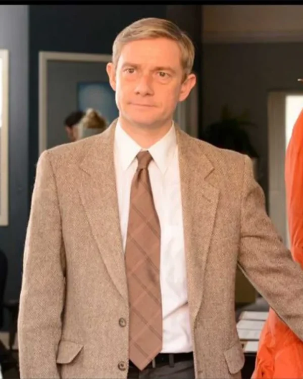 Fargo Martin Freeman Brown Wool-Blend Blazer