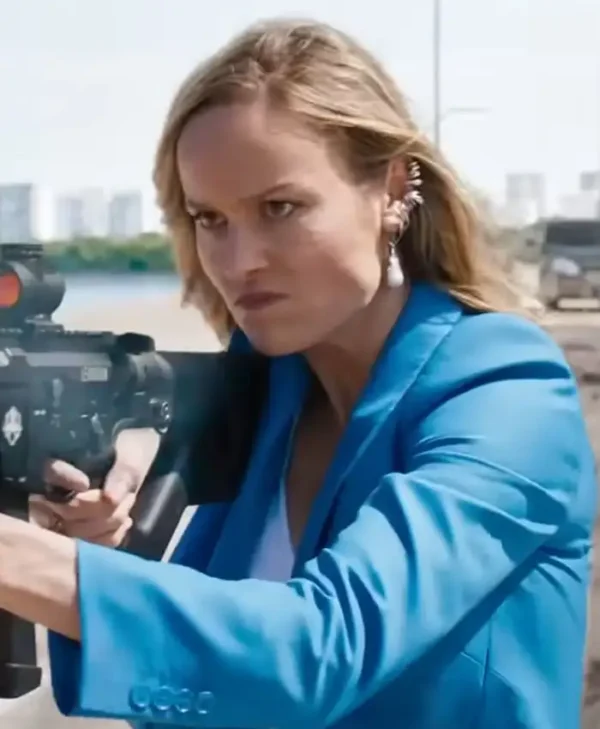 Fast X 2023 Brie Larson Blue Blazer