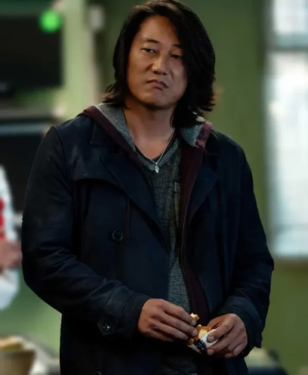 Fast X 2023 Sung Kang Black Trench Coat