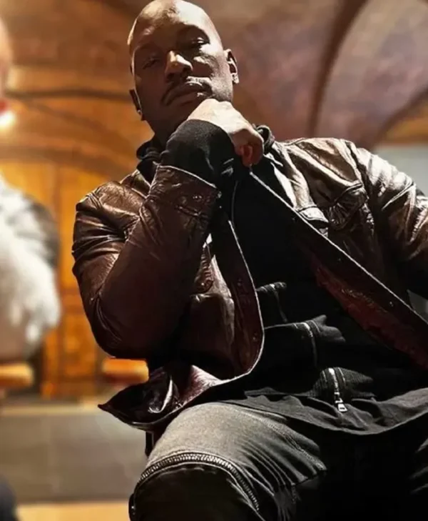 Fast X 2023 Tyrese Gibson Brown Leather Jacket