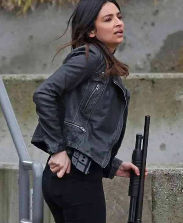 Floriana Lima Supergirl Black Leather Jacket