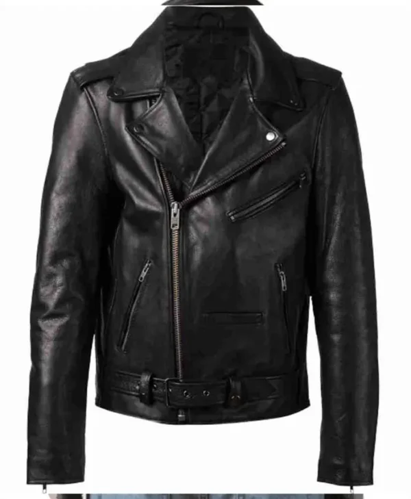 G-Eazy Biker Black Real Faux Leather Jacket