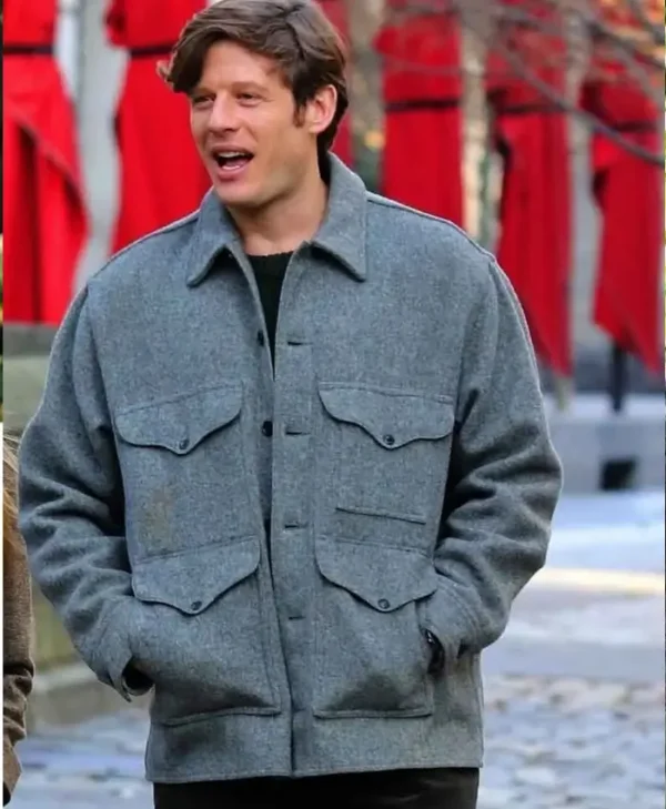 Things Heard & Seen James Norton Grey Wool Material Jacket