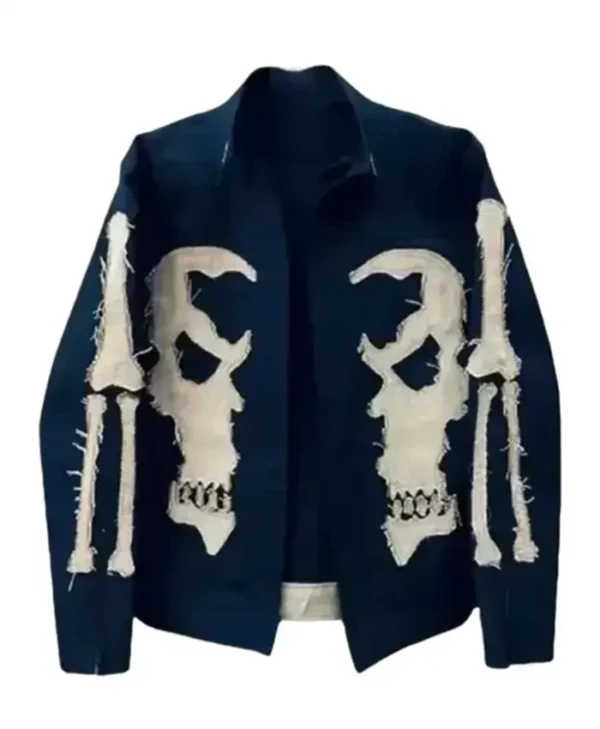 Ghost Rider Nicolas Cage Blue Denim Jacket