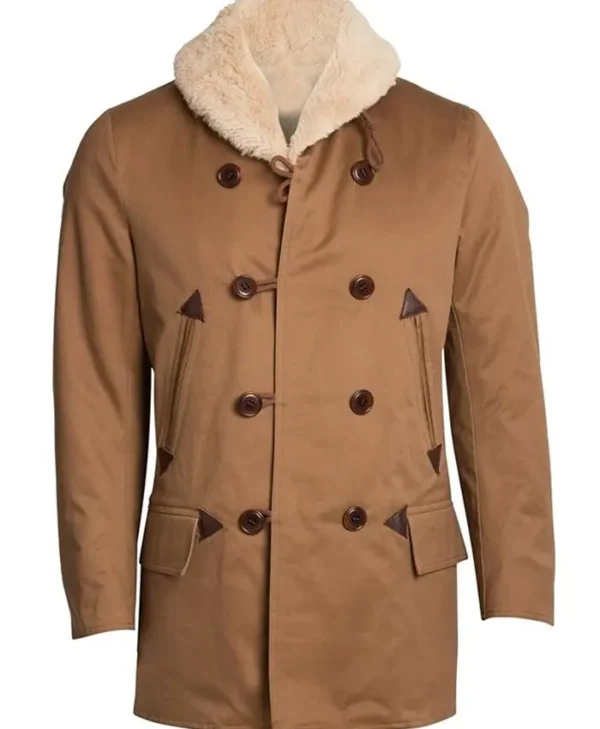 Giant Jett Rink Shearling Brown Peacoat