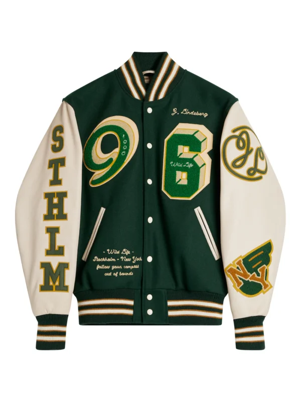 Golden-Bear-Green-Varsity-Jacket