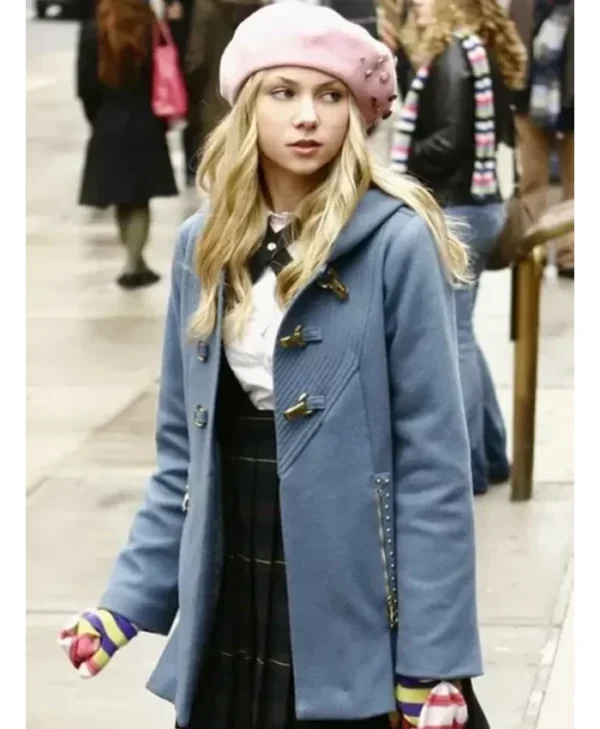 Gossip Girl Jenny Humphrey Grey Coat