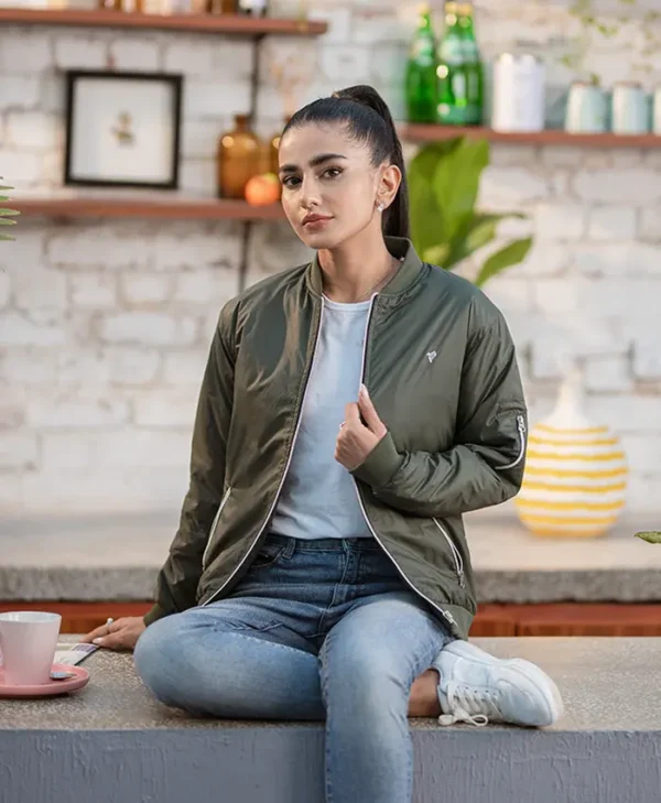 Green Bomber Jacket