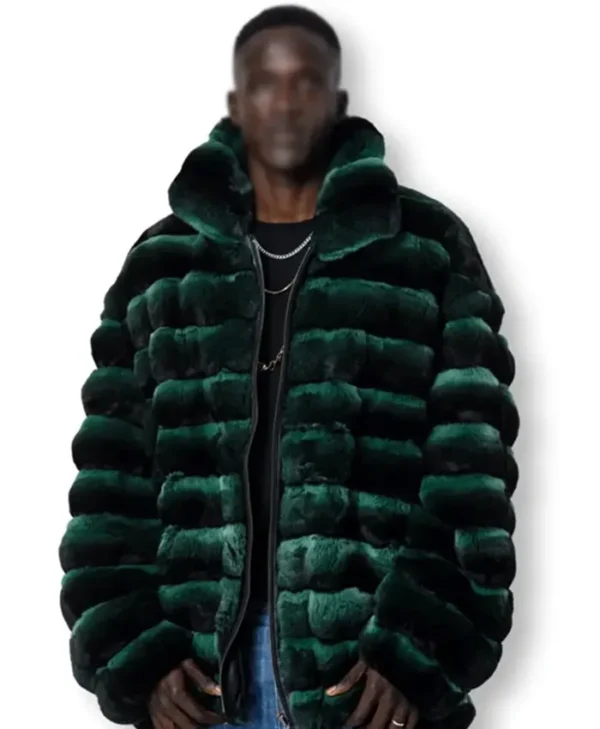 Green Chinchilla Jacket