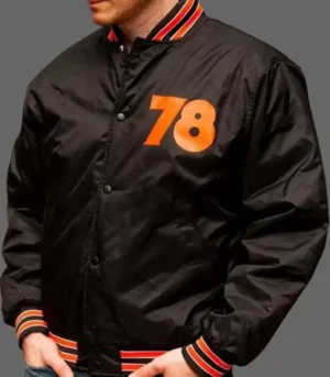 Halloween 78 Black Nylon Varsity Jacket