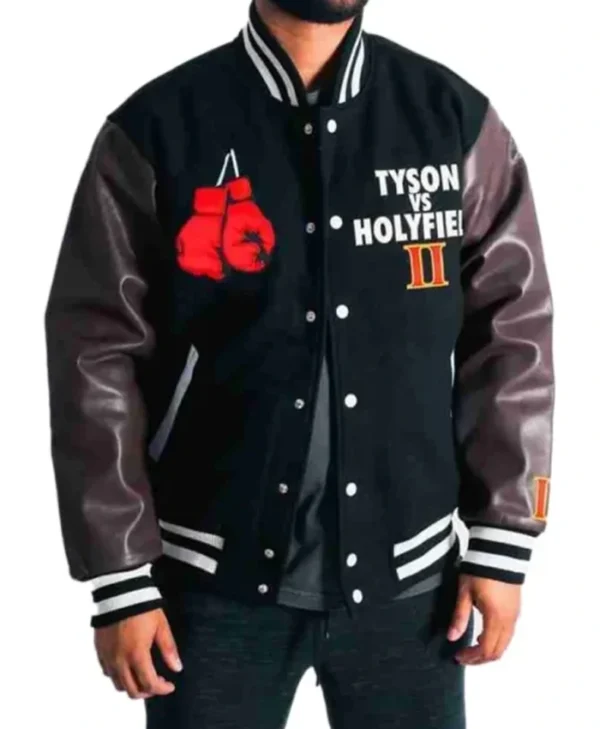 Headgear Tyson Vs Holyfield Varsity Jacket