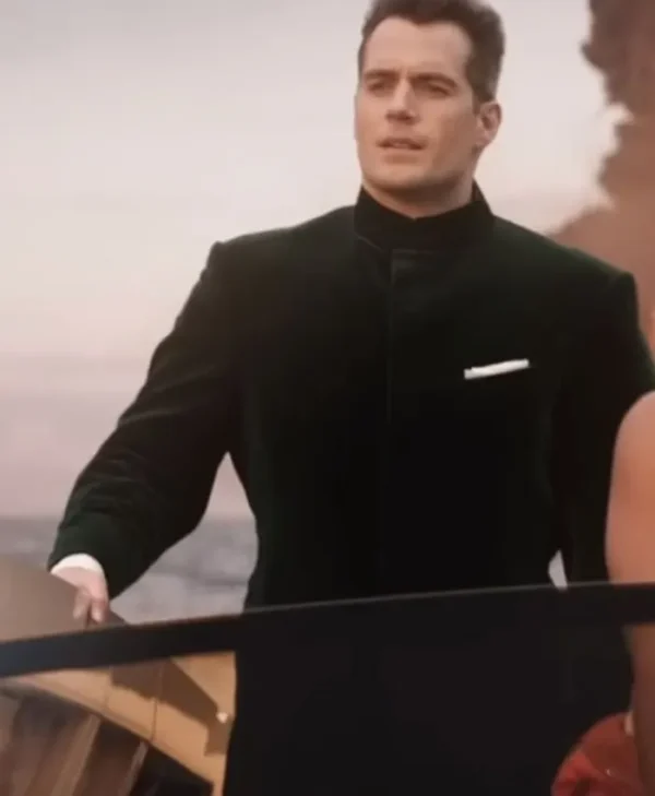 Henry Cavill Argylle 2024 Green Velvet Coat