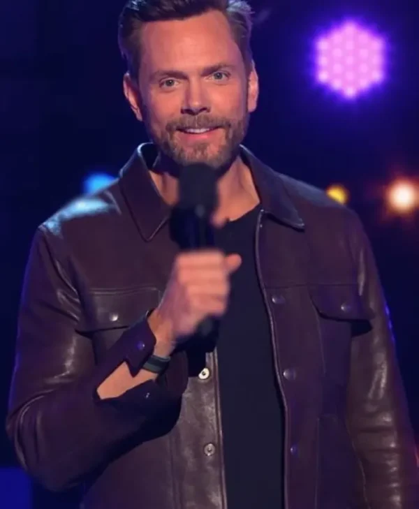 I Can See Your Voice S03 Joel McHale Brown Leather Jacket